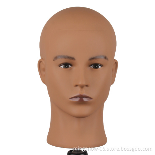 New product iber glass african american male manneuqin head for wigs hat glass display